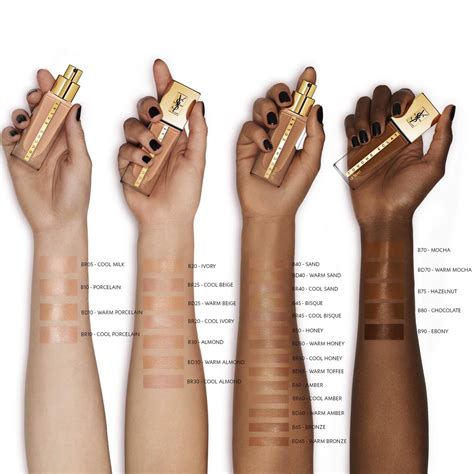 touche eclat le teinte ysl|ysl touche eclat shade chart.